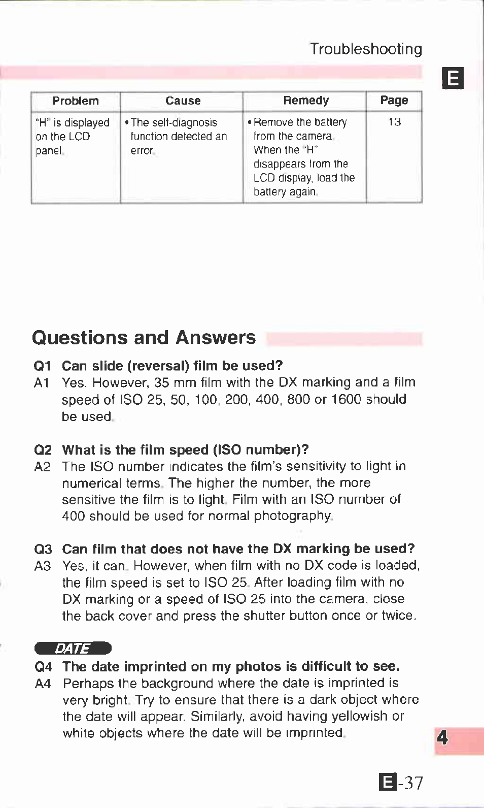 Questions and answers, Ш-37 | Canon ZOOM76 User Manual | Page 35 / 40