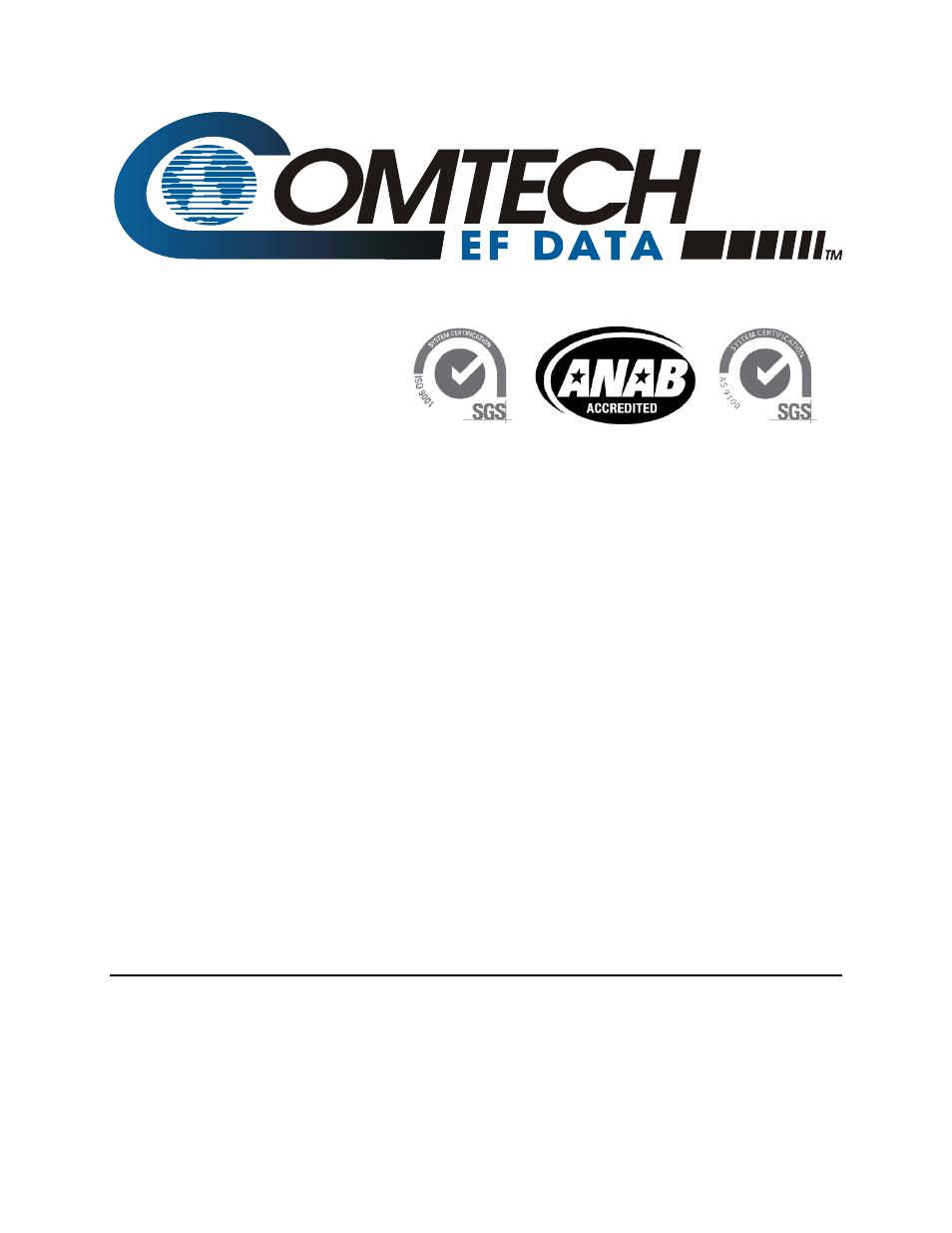 Comtech EF Data CPA User Manual | 138 pages