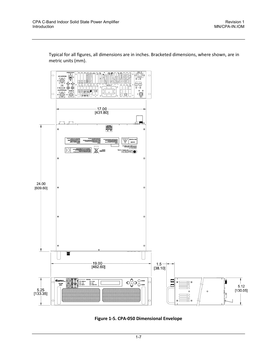 4 dimensional envelopes | Comtech EF Data CPA User Manual | Page 25 / 138