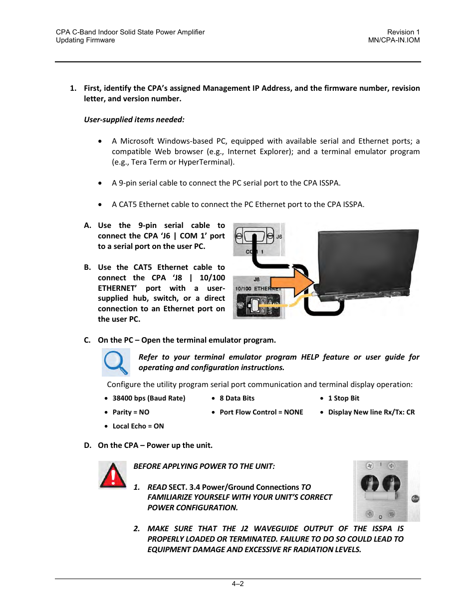 Comtech EF Data CPA User Manual | Page 48 / 138