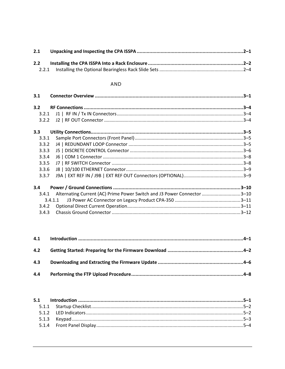 Comtech EF Data CPA User Manual | Page 6 / 138