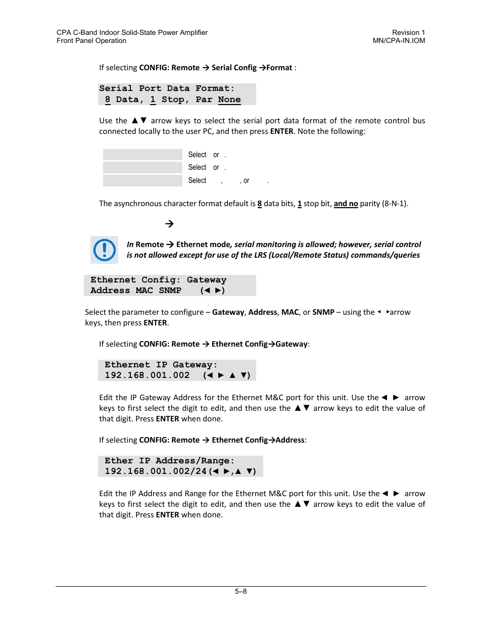 Comtech EF Data CPA User Manual | Page 64 / 138