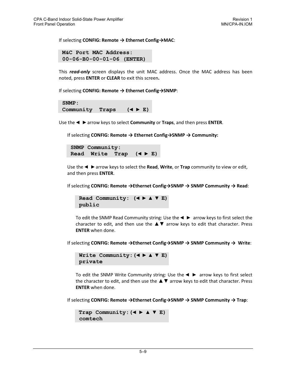 Comtech EF Data CPA User Manual | Page 65 / 138