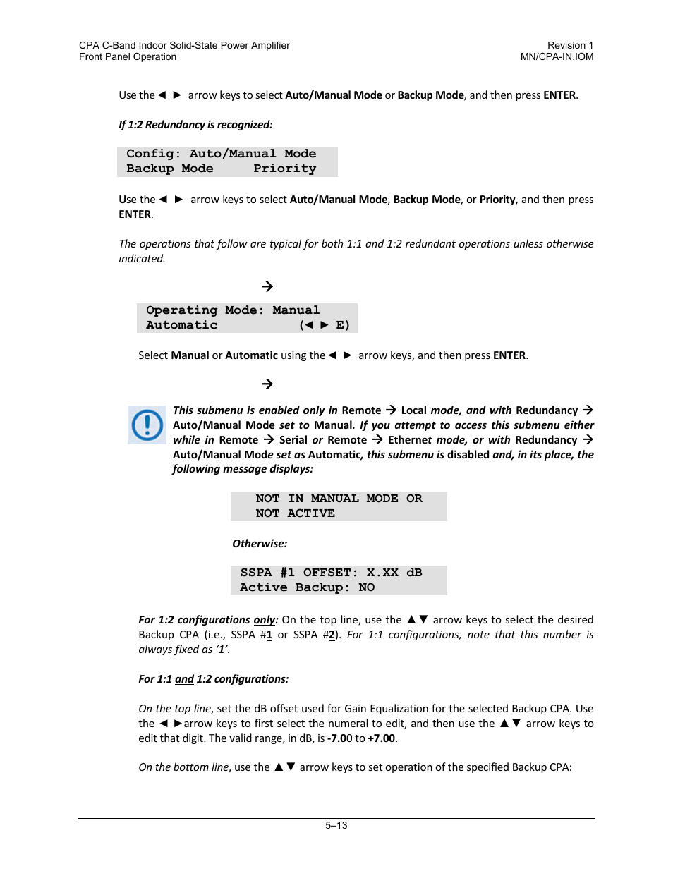 Comtech EF Data CPA User Manual | Page 69 / 138