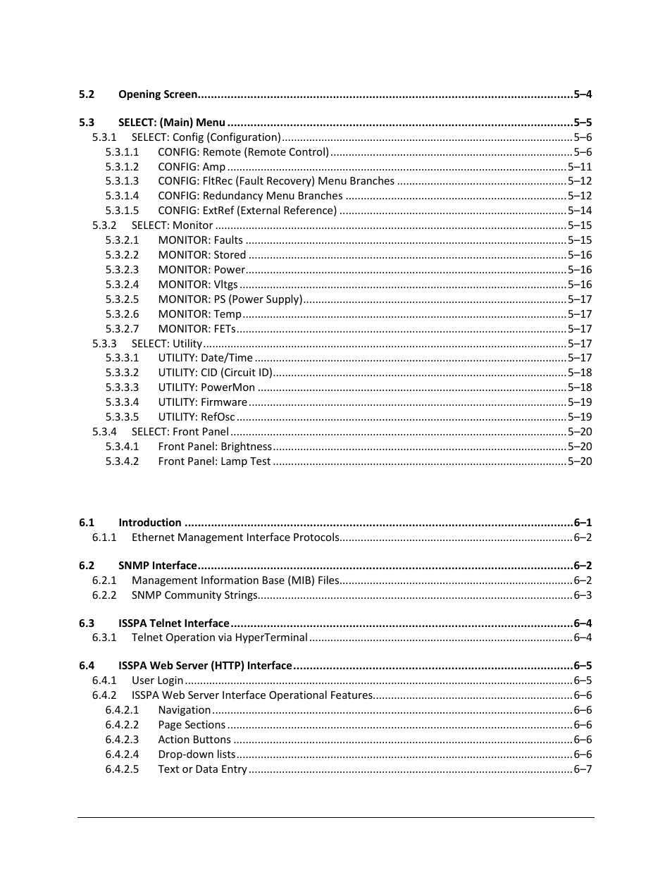 Comtech EF Data CPA User Manual | Page 7 / 138