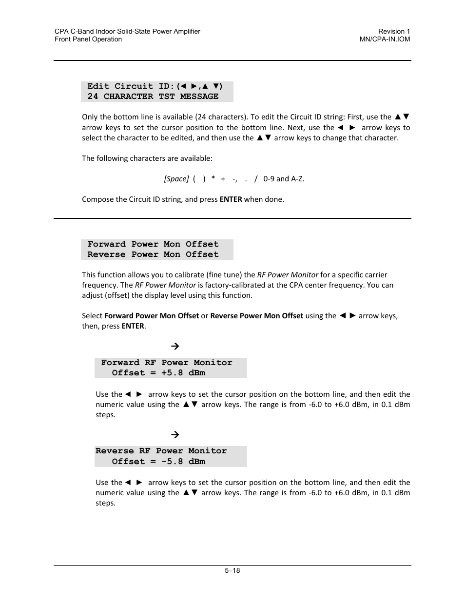 2 utility: cid (circuit id), 3 utility: powermon | Comtech EF Data CPA User Manual | Page 74 / 138
