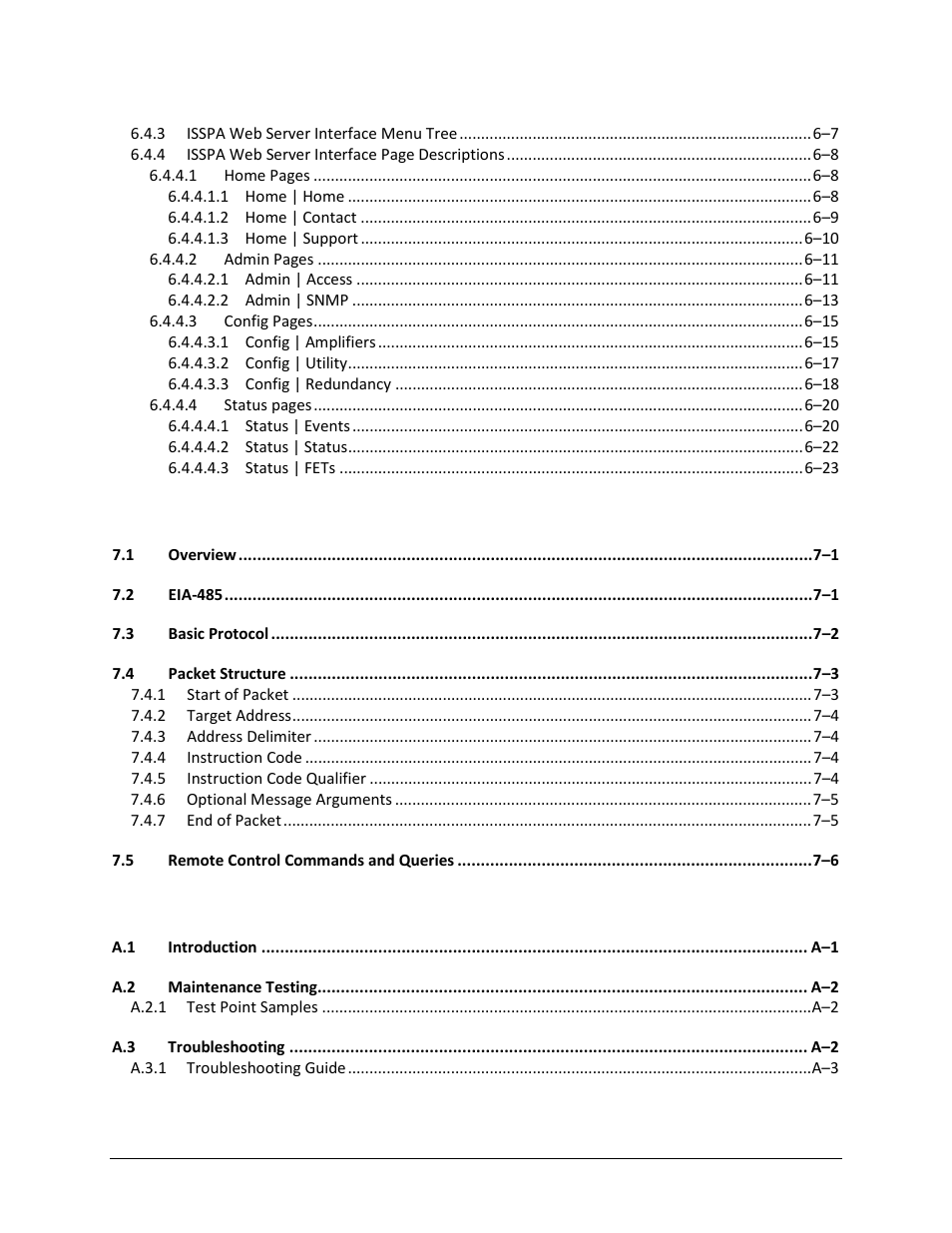 Comtech EF Data CPA User Manual | Page 8 / 138