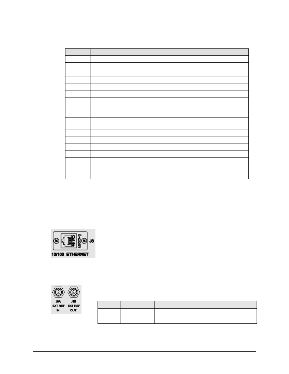 4 j8 10/100 ethernet connector, 5 j9a ext ref in / j9b ext ref out connectors | Comtech EF Data KPA User Manual | Page 38 / 128