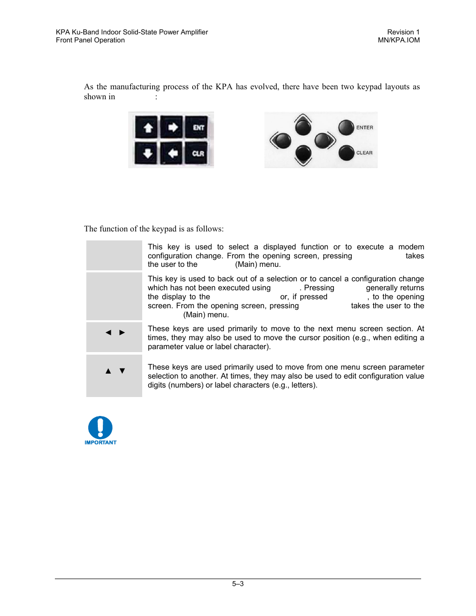 3 keypad | Comtech EF Data KPA User Manual | Page 47 / 128