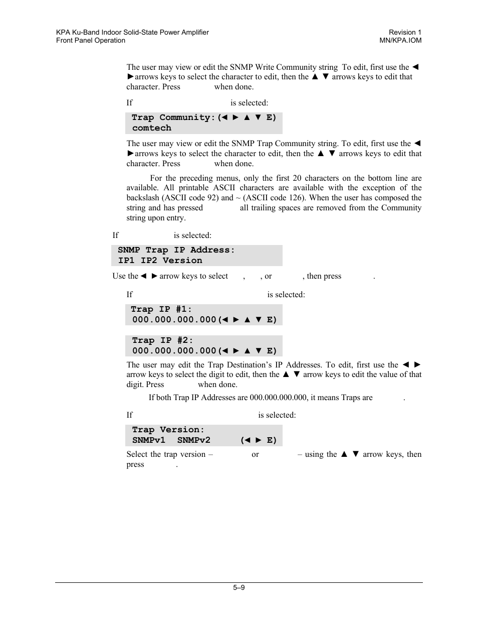 Comtech EF Data KPA User Manual | Page 53 / 128