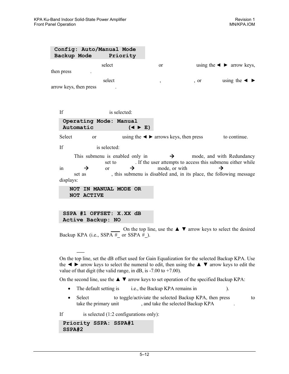 Comtech EF Data KPA User Manual | Page 56 / 128