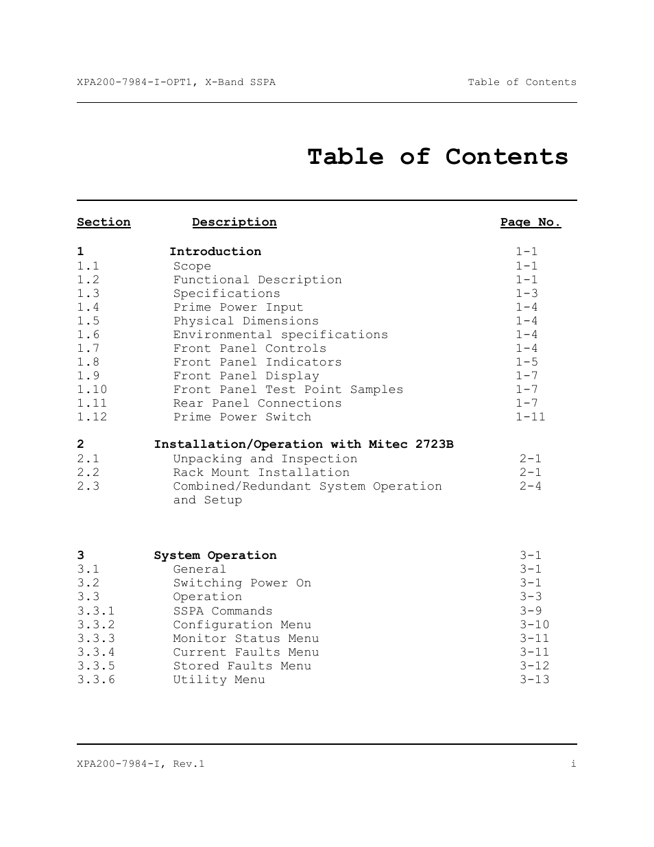 Comtech EF Data XPA-200 User Manual | Page 13 / 96