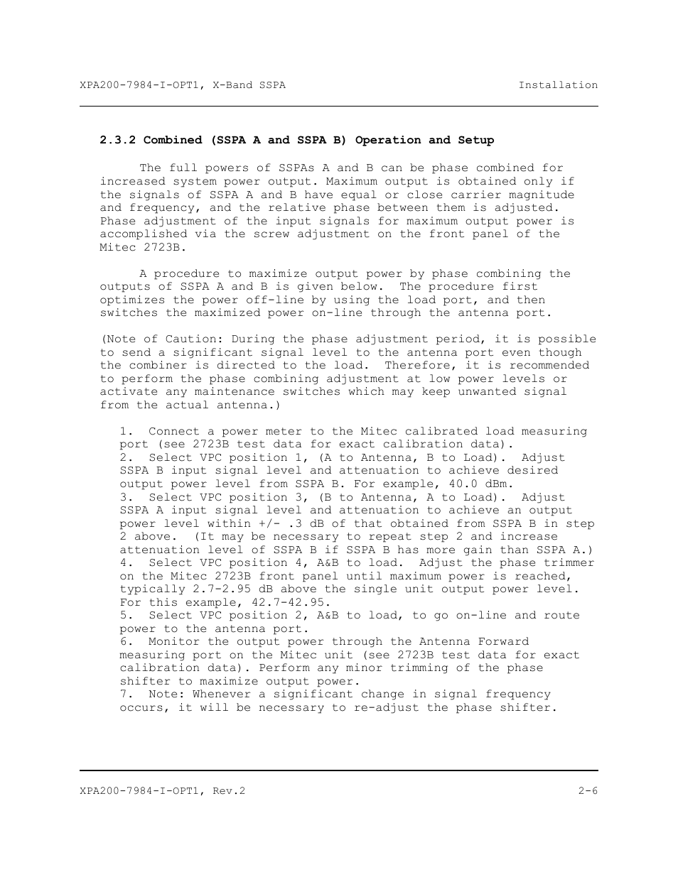 Comtech EF Data XPA-200 User Manual | Page 34 / 96