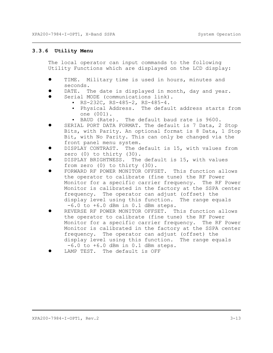 Comtech EF Data XPA-200 User Manual | Page 49 / 96