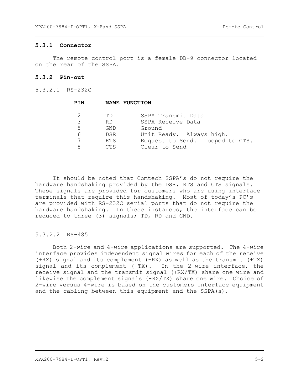 Comtech EF Data XPA-200 User Manual | Page 54 / 96