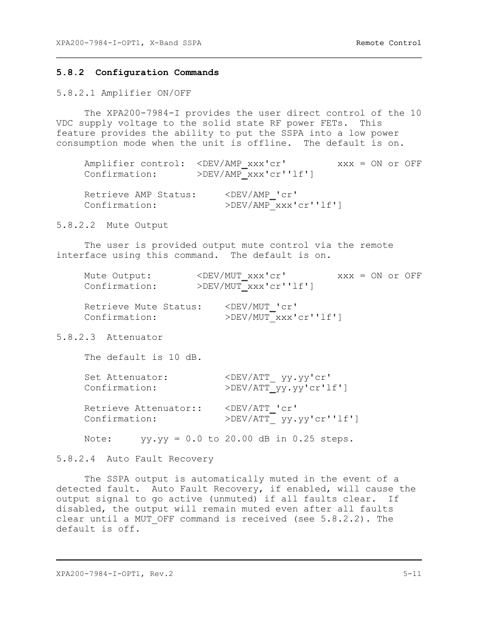 Comtech EF Data XPA-200 User Manual | Page 63 / 96