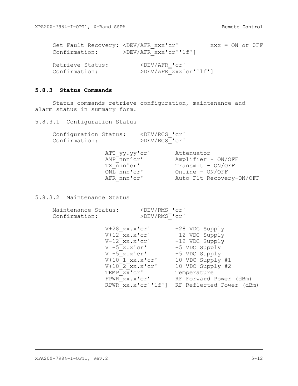 Comtech EF Data XPA-200 User Manual | Page 64 / 96