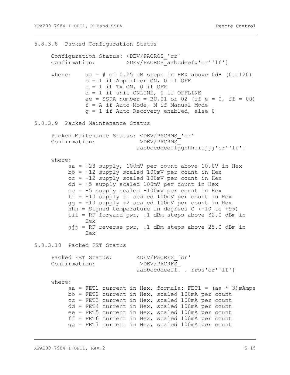 Comtech EF Data XPA-200 User Manual | Page 67 / 96