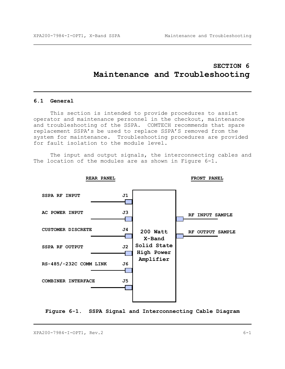 Maintenance and troubleshooting, General | Comtech EF Data XPA-200 User Manual | Page 73 / 96