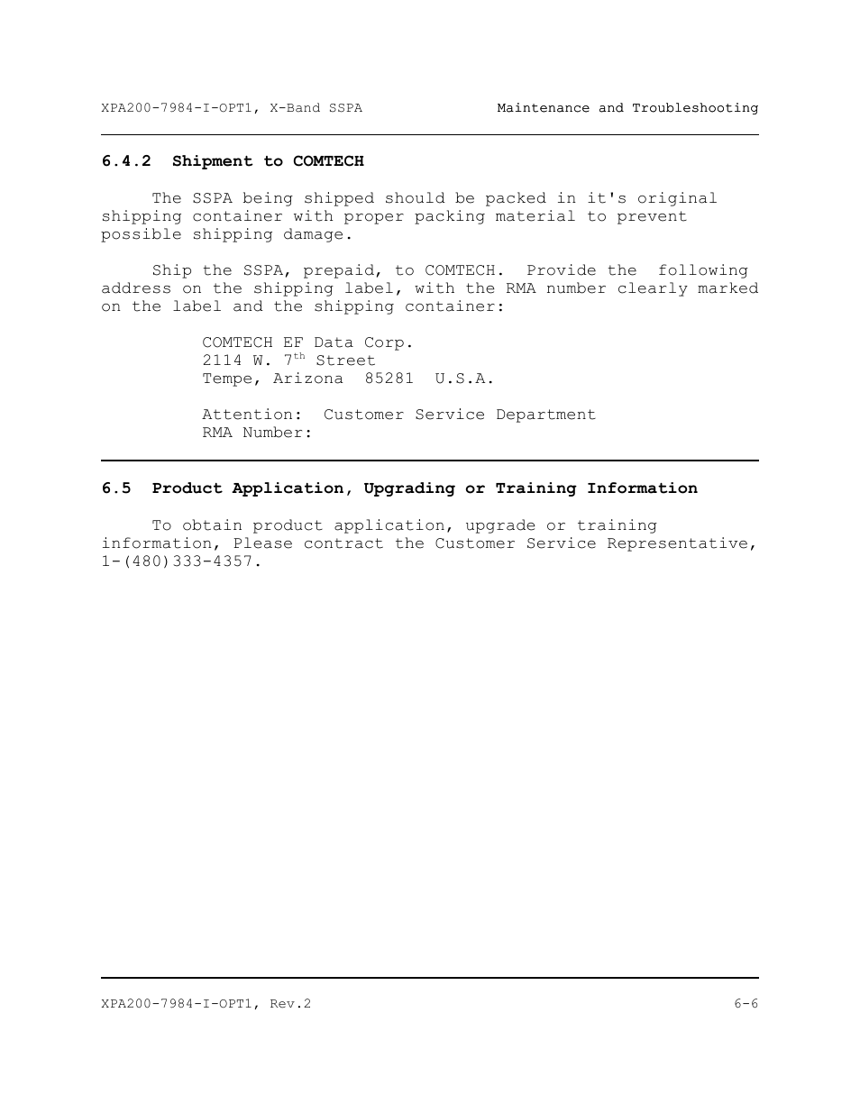 Comtech EF Data XPA-200 User Manual | Page 78 / 96