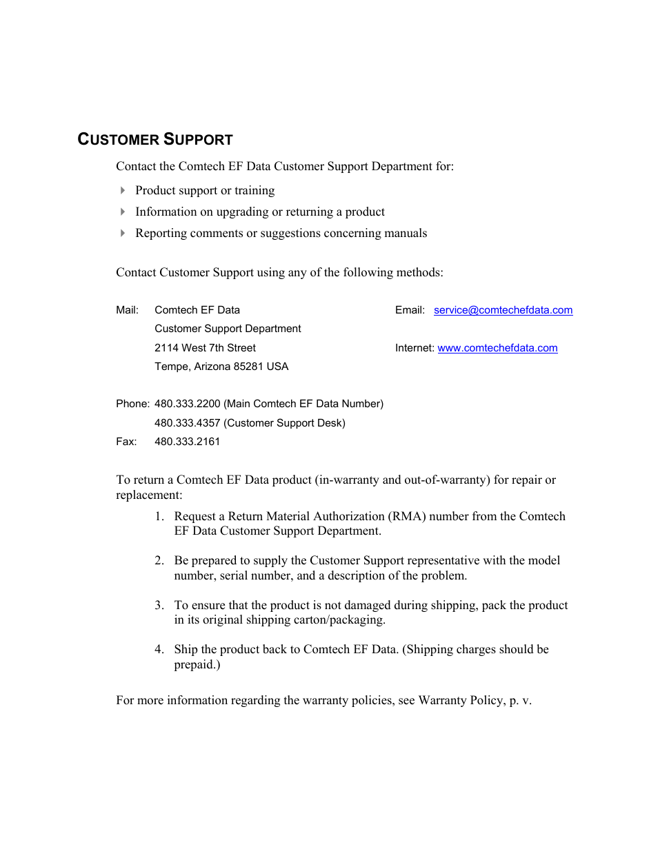 Comtech EF Data XPA-200-OD User Manual | Page 4 / 30