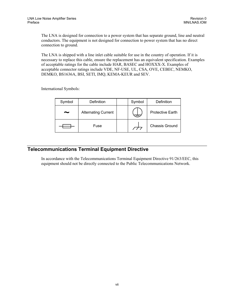 Telecommunications terminal equipment directive | Comtech EF Data LNA User Manual | Page 11 / 24