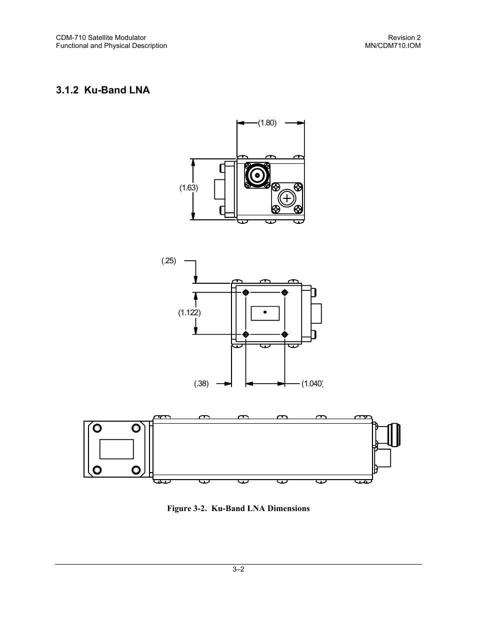 2ku-band lna, 2 ku-band lna | Comtech EF Data LNA User Manual | Page 20 / 24