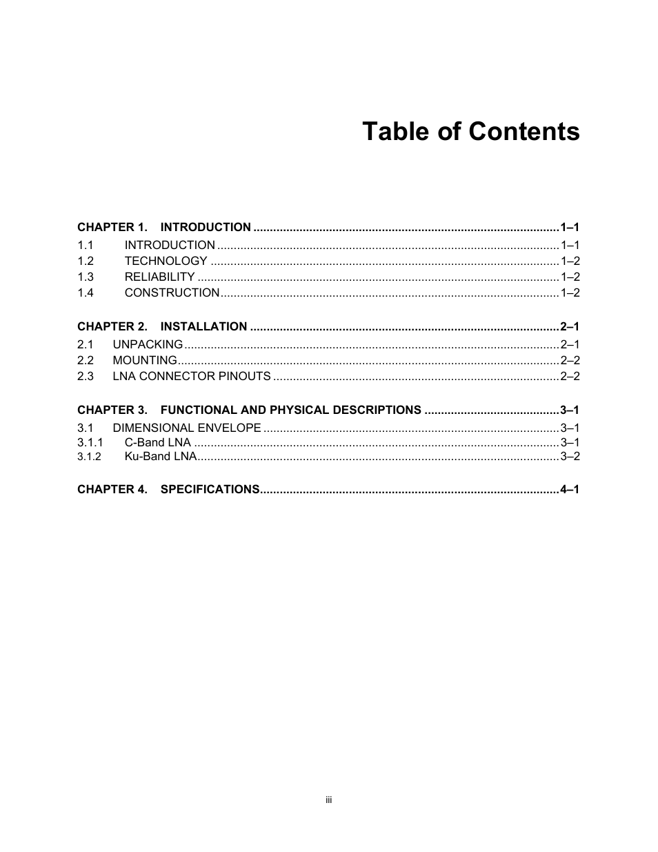 Comtech EF Data LNA User Manual | Page 7 / 24