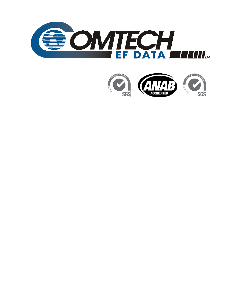 Comtech EF Data LNB User Manual | Page 3 / 26