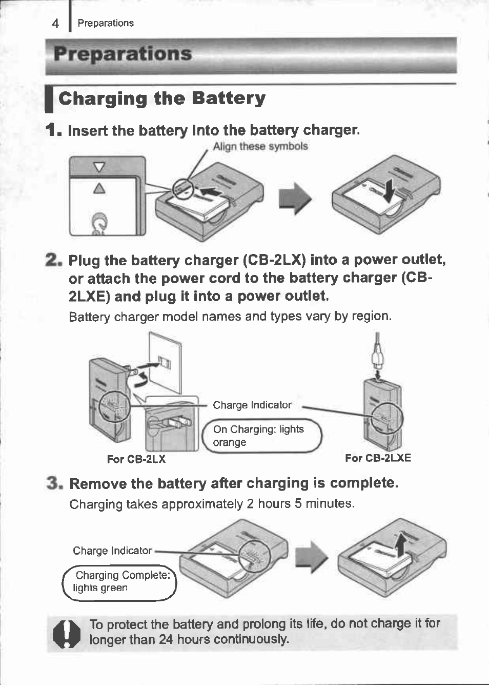 I charging the battery, Preparationis | Canon IXUS 960 IS User Manual | Page 6 / 36