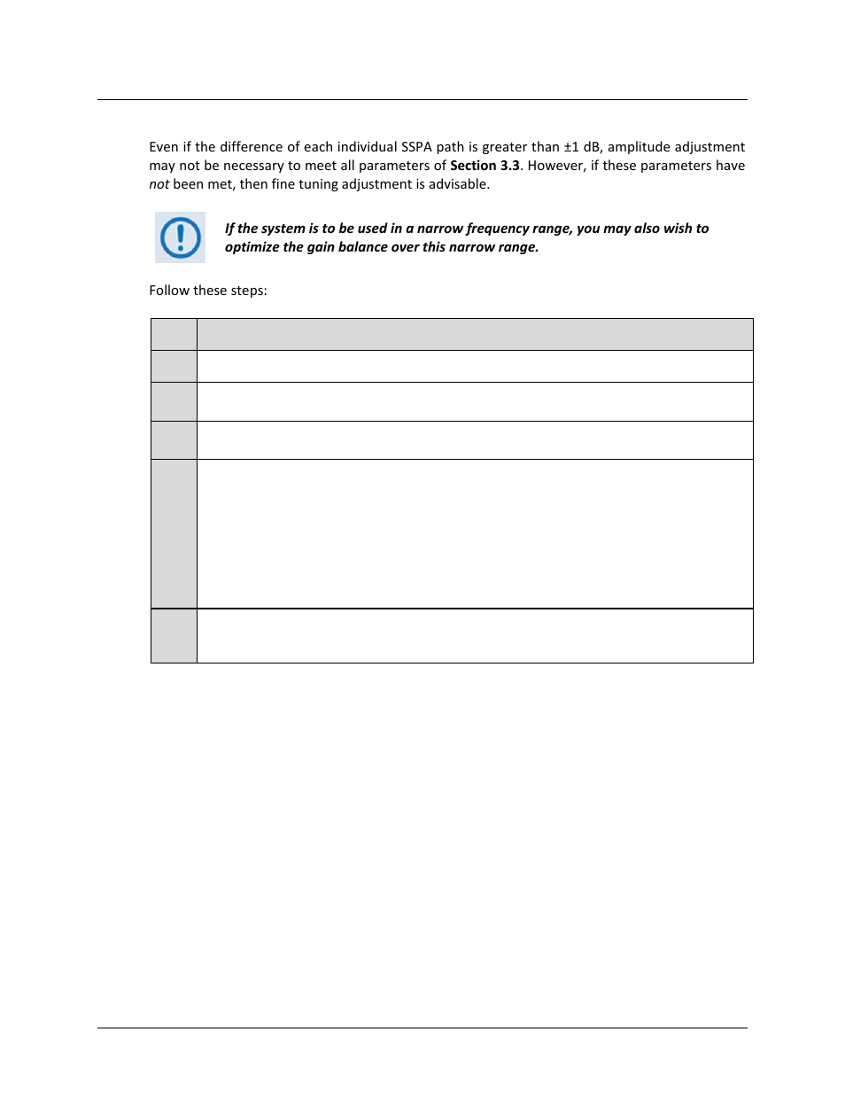 5 amplitude alignment (as necessary) | Comtech EF Data PCB-4000 User Manual | Page 36 / 88