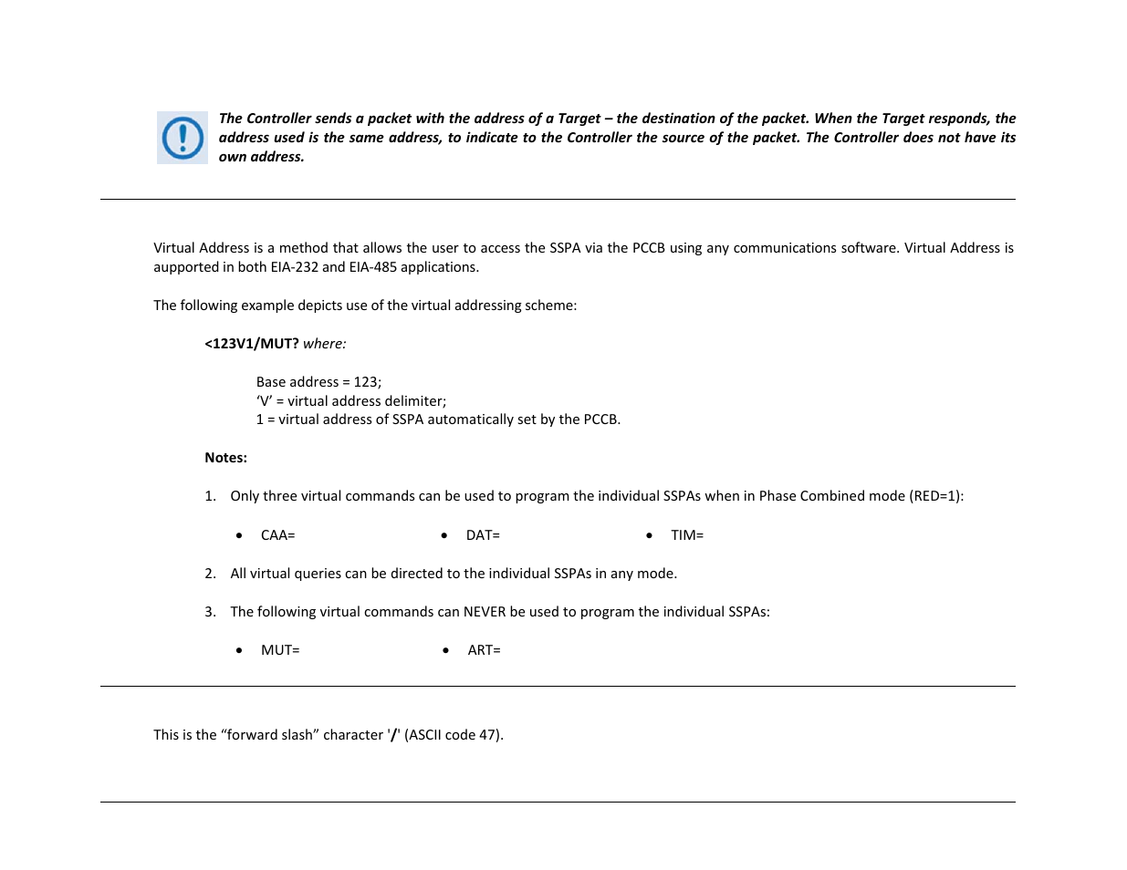 3 virtual address, 4 address delimiter | Comtech EF Data PCB-4000 User Manual | Page 52 / 88