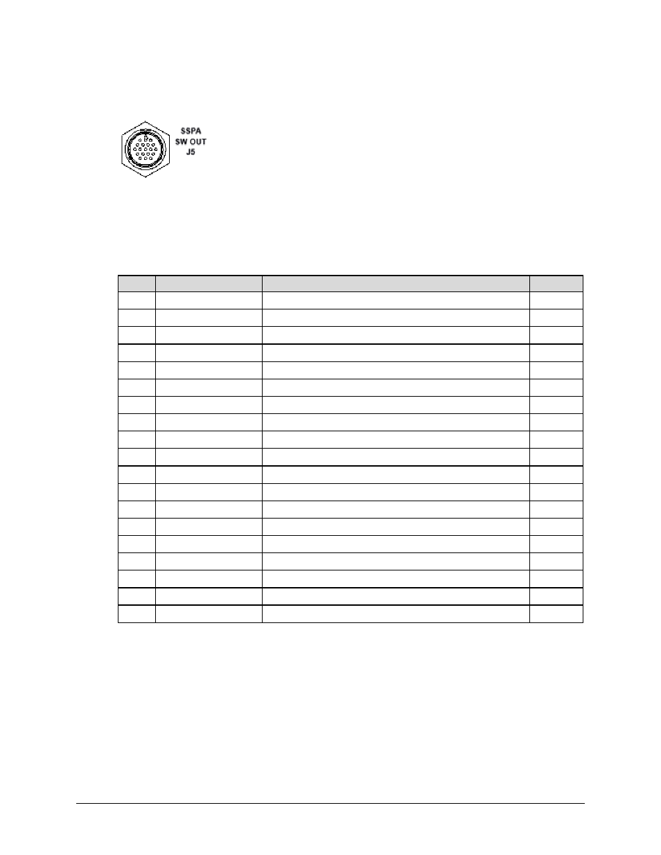 3 sspa sw out j5 connector | Comtech EF Data PCB-4300 User Manual | Page 27 / 92