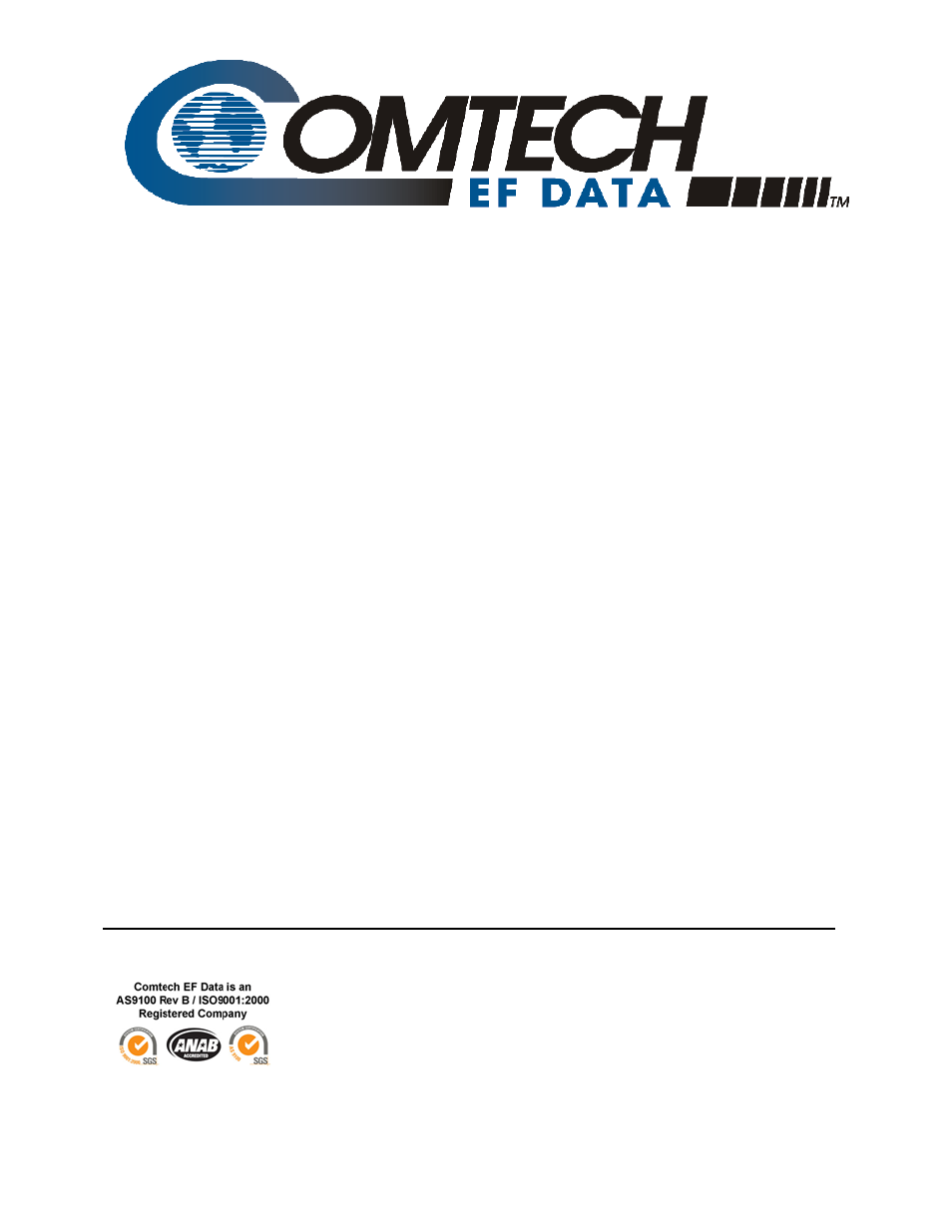 Inside cover, Pcb-4300, 2 phase combiner installation and operation manual | Comtech EF Data PCB-4300 User Manual | Page 3 / 92