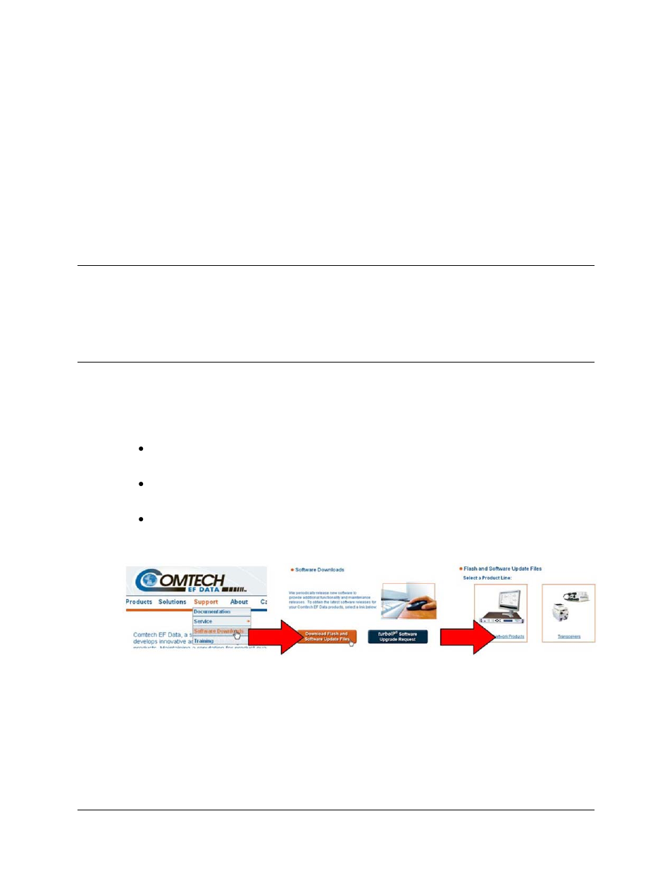 Chapter 4. flash upgrading, 1 overview, 2 flash updating via internet | Comtech EF Data PCB-4300 User Manual | Page 43 / 92