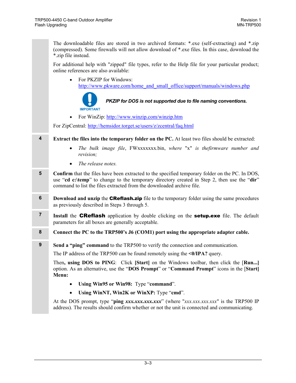 Comtech EF Data TRP500 User Manual | Page 35 / 100