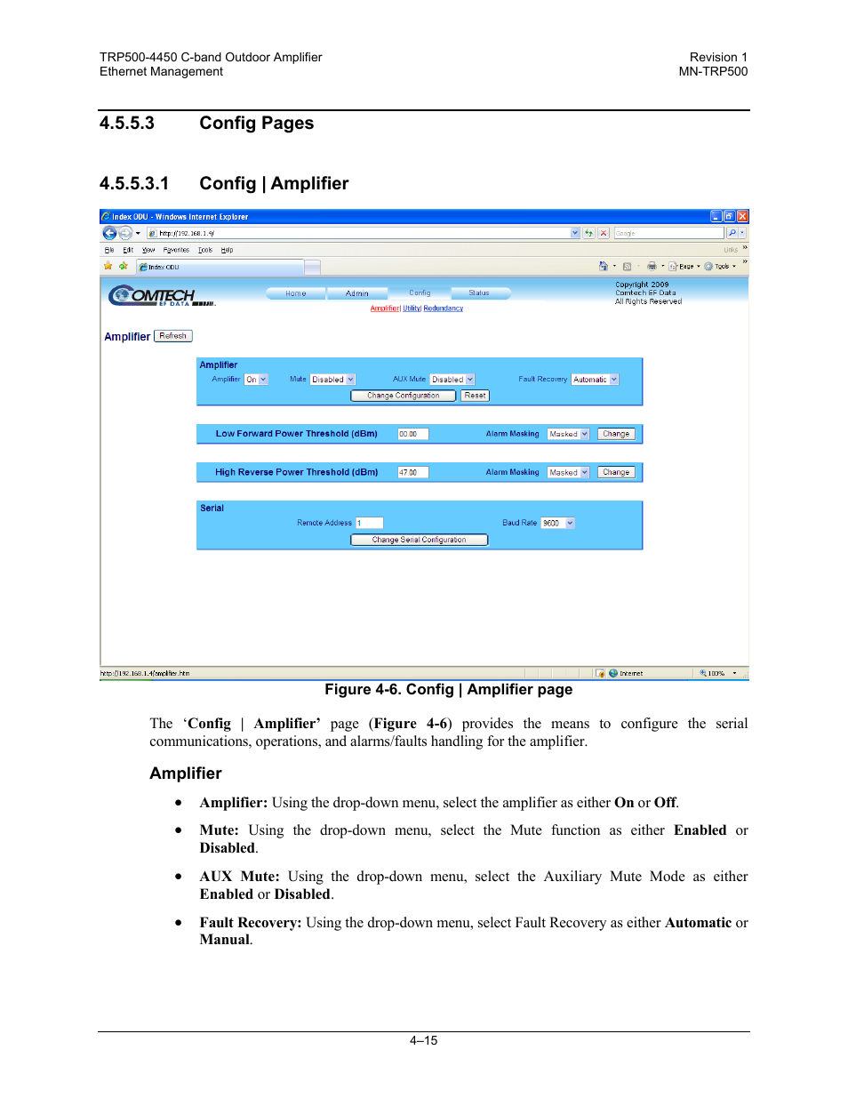 Comtech EF Data TRP500 User Manual | Page 51 / 100