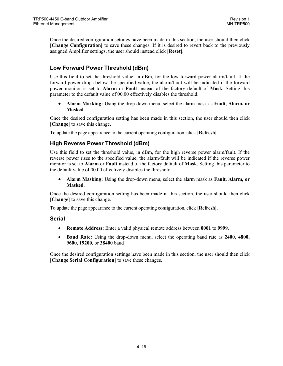 Comtech EF Data TRP500 User Manual | Page 52 / 100