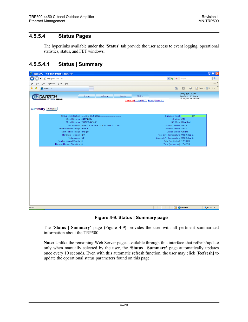 Comtech EF Data TRP500 User Manual | Page 56 / 100