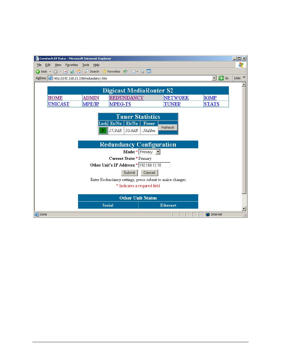 5 redundancy configuration | Comtech EF Data CMR-5975 Manual User Manual | Page 37 / 122