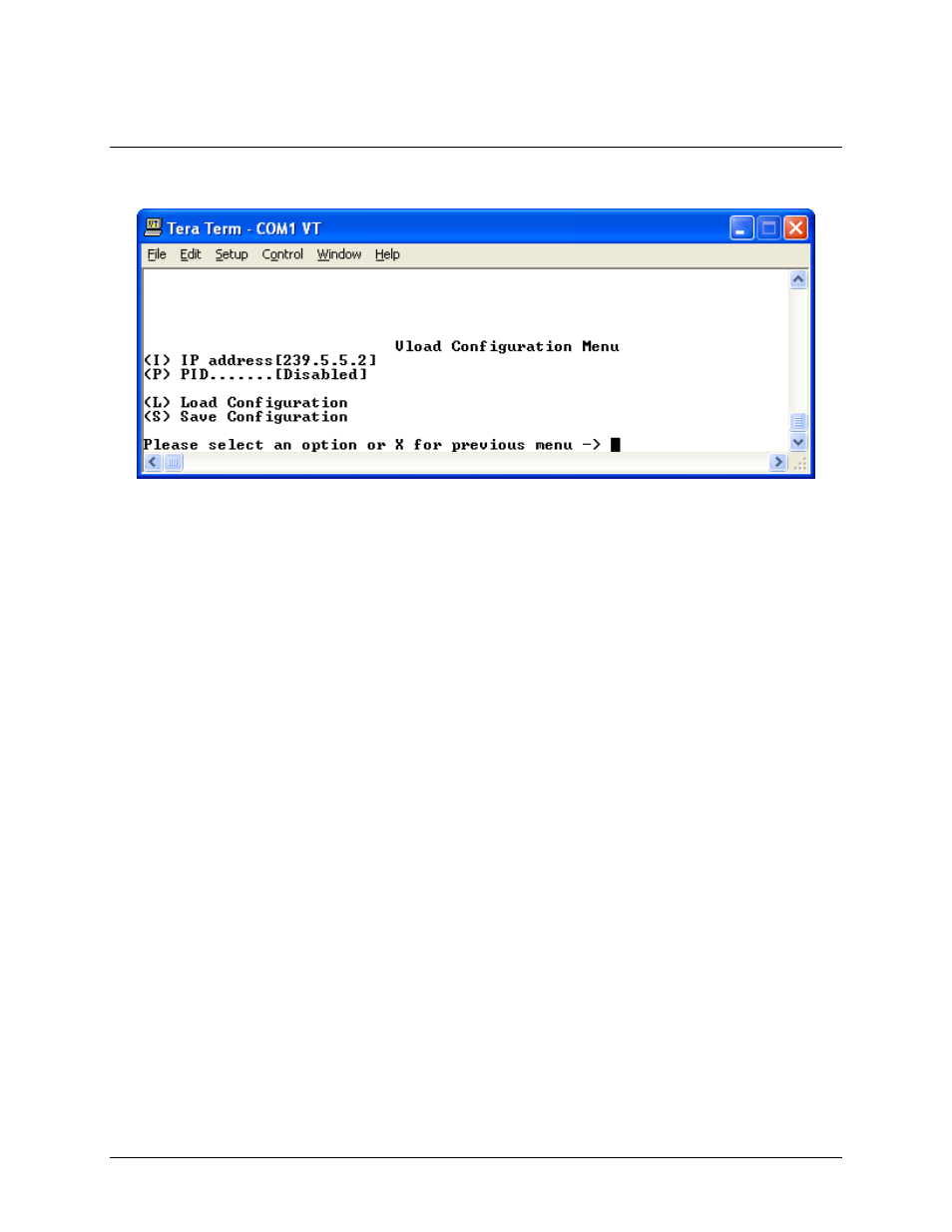 1 vload configuration menu | Comtech EF Data CMR-5975 Manual User Manual | Page 59 / 122