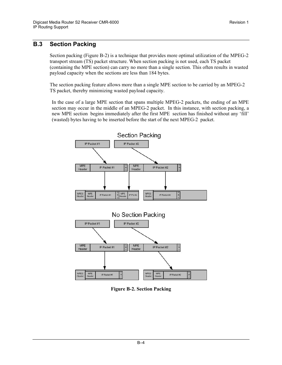 B.3 3bsection packing | Comtech EF Data CMR-6000 Manual User Manual | Page 112 / 138