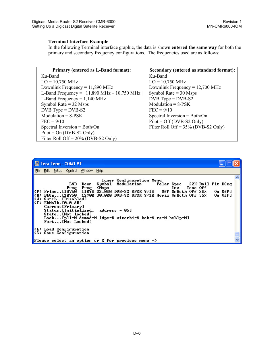 Comtech EF Data CMR-6000 Manual User Manual | Page 120 / 138