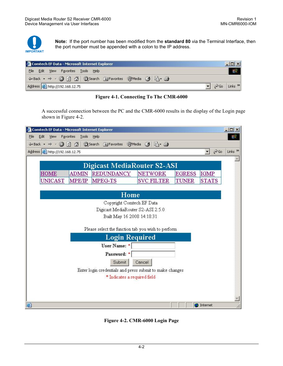 Comtech EF Data CMR-6000 Manual User Manual | Page 32 / 138