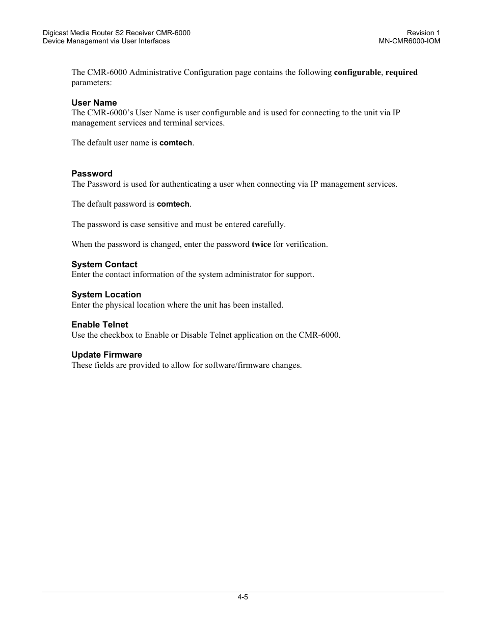 Comtech EF Data CMR-6000 Manual User Manual | Page 35 / 138