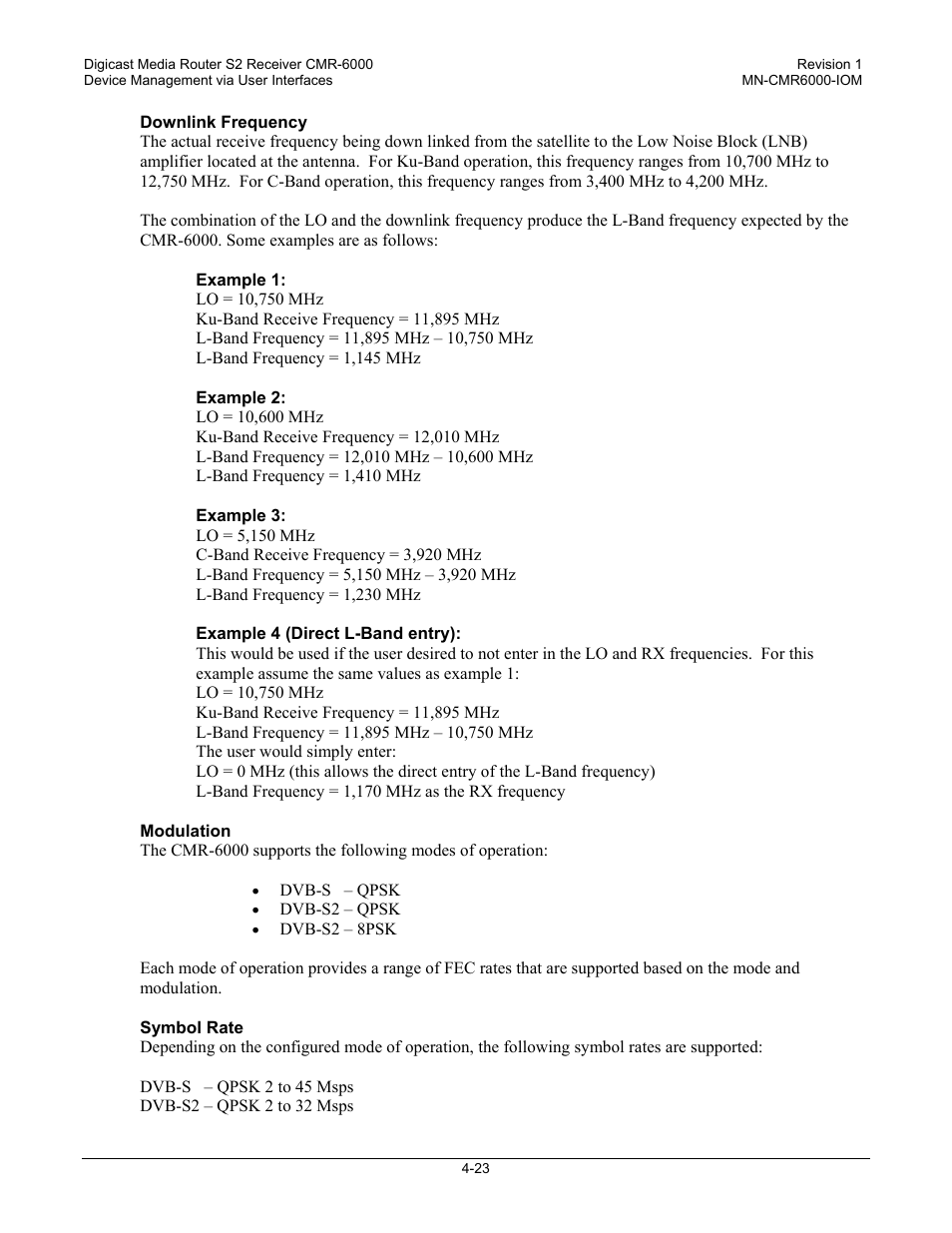 Comtech EF Data CMR-6000 Manual User Manual | Page 53 / 138