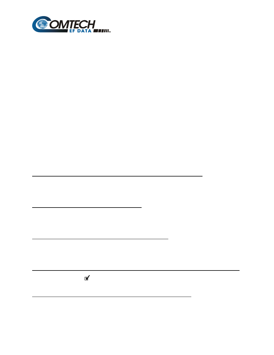 Errata c dvb-s2 pilot command, Errata c, Comtech ef data documentation update | Change specifics | Comtech EF Data CMR-6000 Manual User Manual | Page 7 / 138