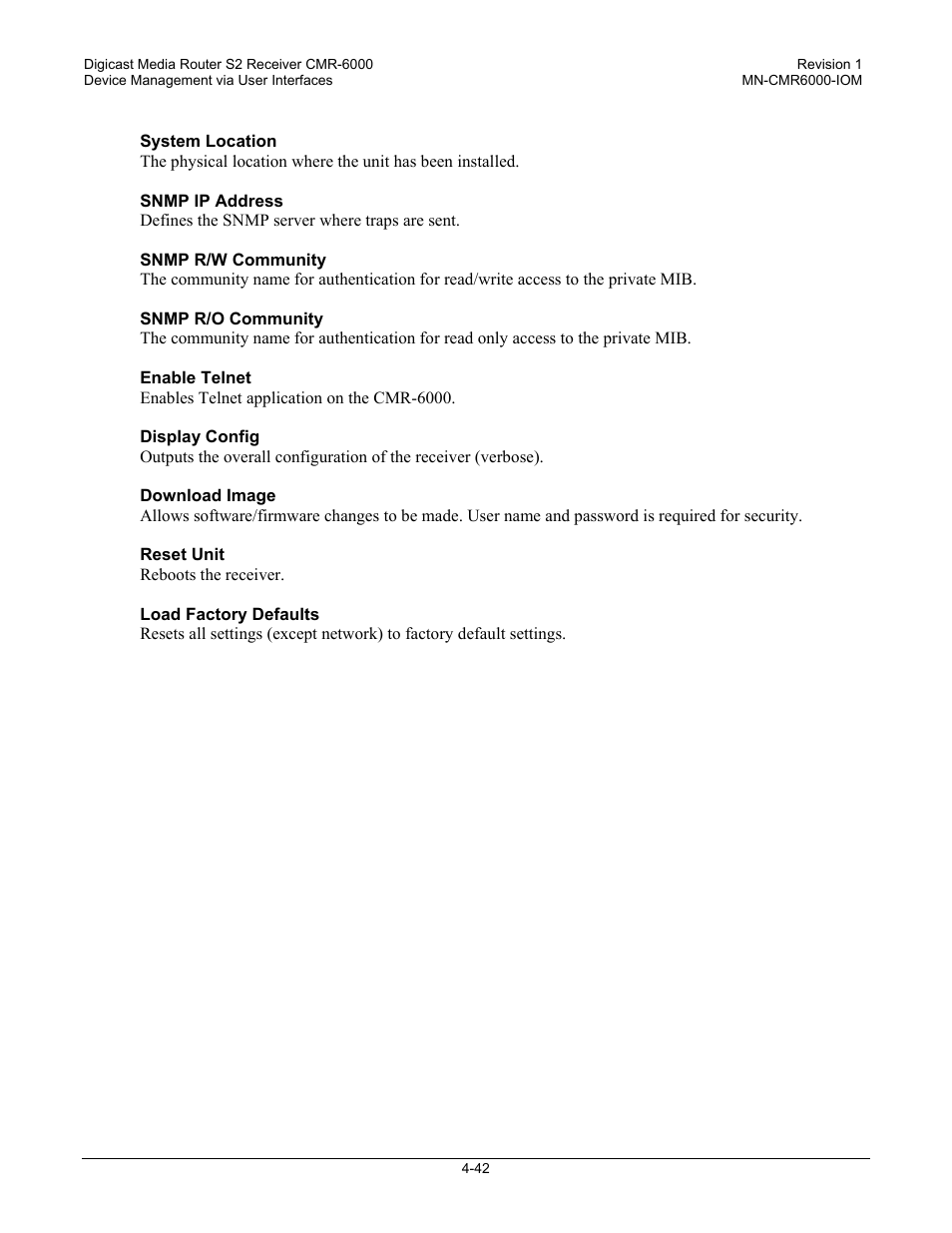 Comtech EF Data CMR-6000 Manual User Manual | Page 72 / 138