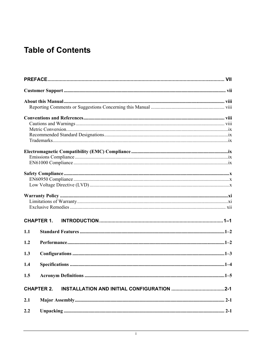 Comtech EF Data CMR-6000 Manual User Manual | Page 9 / 138