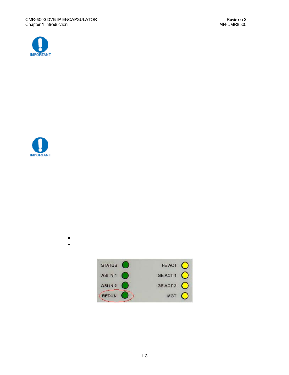 1 configuration, 2 operation | Comtech EF Data CMR-8500 Manual User Manual | Page 19 / 98